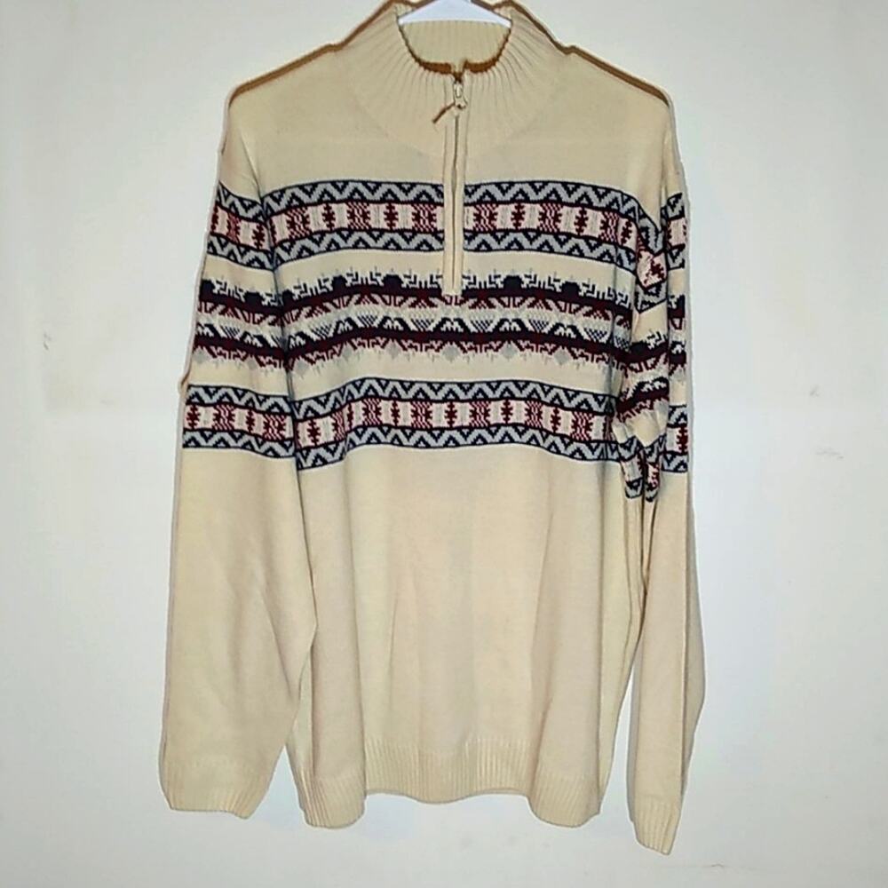 Vintage Scandia woods Men's Size Large Nordic sweater Warm Y2K